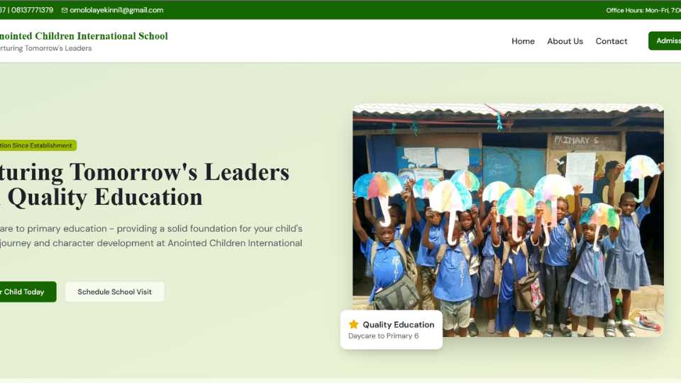 Logo of Anointed Children International School